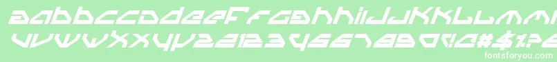 SpylordBoldItalic Font – White Fonts on Green Background