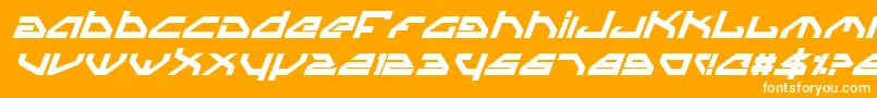 SpylordBoldItalic Font – White Fonts on Orange Background