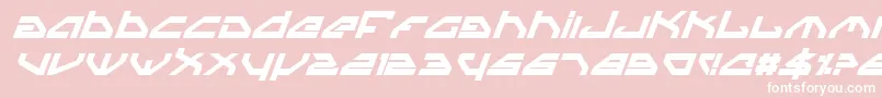 SpylordBoldItalic Font – White Fonts on Pink Background