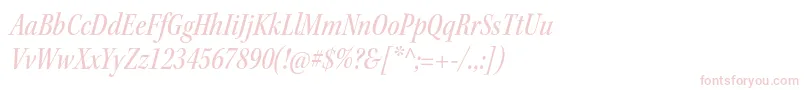 フォントKeplerstdMediumcnitsubh – ピンクのフォント