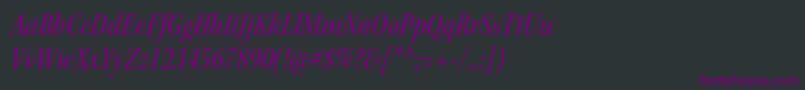 KeplerstdMediumcnitsubh Font – Purple Fonts on Black Background