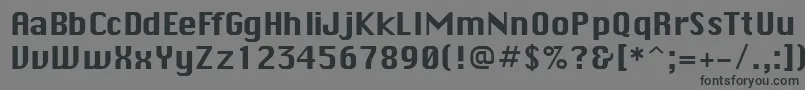 MacenvyRegularDb Font – Black Fonts on Gray Background