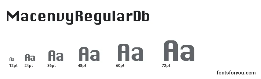 MacenvyRegularDb Font Sizes