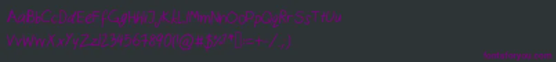 Catshandwriting Font – Purple Fonts on Black Background