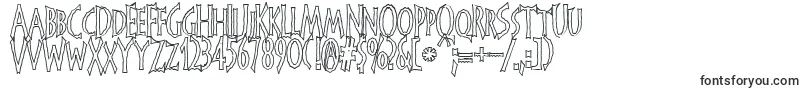 Шрифт FrankendorkHollow – тяжелые шрифты