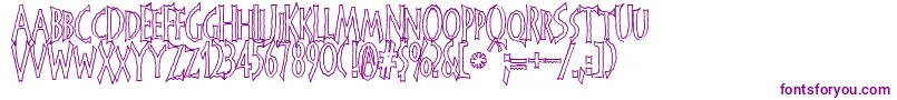 FrankendorkHollow-fontti – violetit fontit