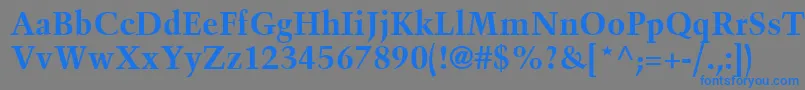 BlackfordSsiBold Font – Blue Fonts on Gray Background