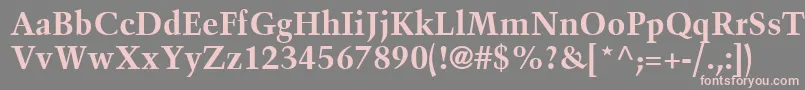 BlackfordSsiBold Font – Pink Fonts on Gray Background