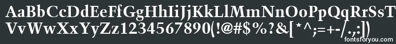 フォントBlackfordSsiBold – 黒い背景に白い文字