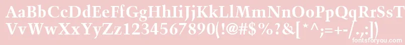 BlackfordSsiBold Font – White Fonts on Pink Background