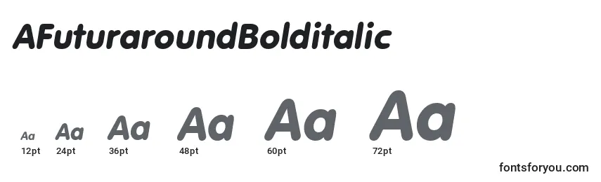 AFuturaroundBolditalic Font Sizes