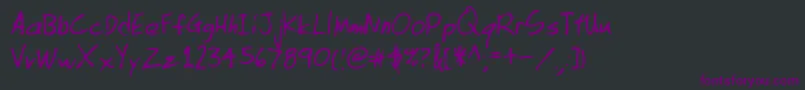Lehn133 Font – Purple Fonts on Black Background