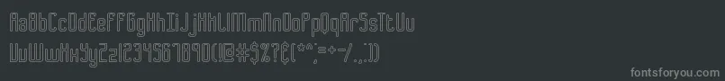 フォントB2sqol1 – 黒い背景に灰色の文字