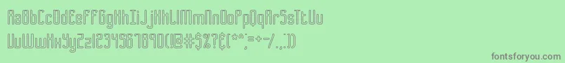 Шрифт B2sqol1 – серые шрифты на зелёном фоне