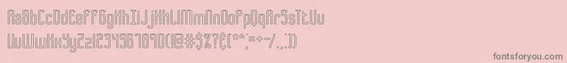 B2sqol1 Font – Gray Fonts on Pink Background