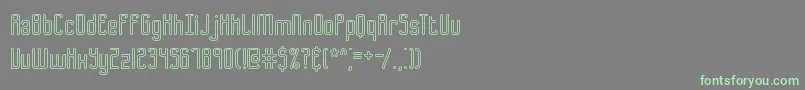 B2sqol1 Font – Green Fonts on Gray Background