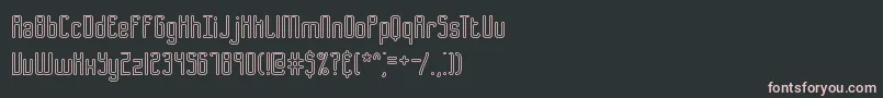 Шрифт B2sqol1 – розовые шрифты на чёрном фоне