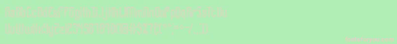 B2sqol1 Font – Pink Fonts on Green Background