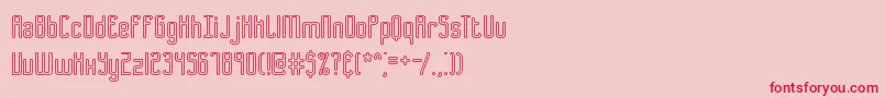 フォントB2sqol1 – ピンクの背景に赤い文字