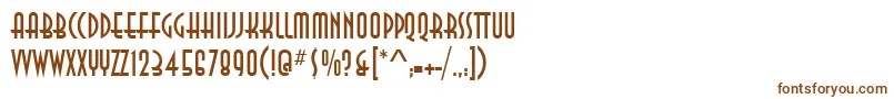 Шрифт AnnaItcTt – коричневые шрифты на белом фоне