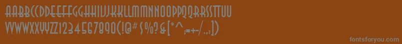 Шрифт AnnaItcTt – серые шрифты на коричневом фоне