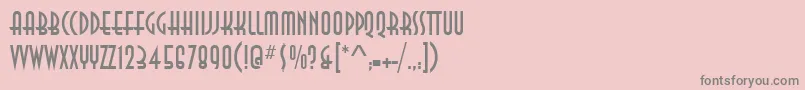 AnnaItcTt Font – Gray Fonts on Pink Background