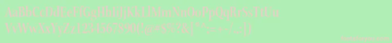 KeplerstdMediumcnsubh Font – Pink Fonts on Green Background