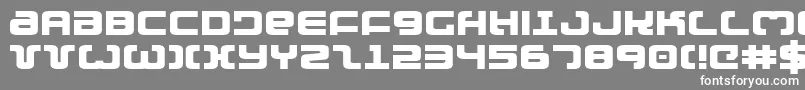 フォントExedoreexp – 灰色の背景に白い文字