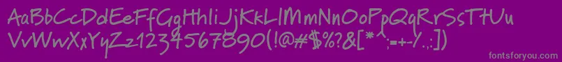 PfnotepadBold Font – Gray Fonts on Purple Background