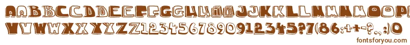 ChuckaSketch3 Font – Brown Fonts on White Background