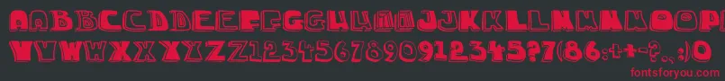 ChuckaSketch3 Font – Red Fonts on Black Background