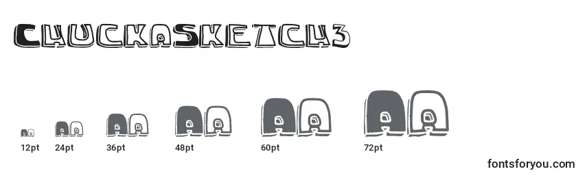 ChuckaSketch3 Font Sizes