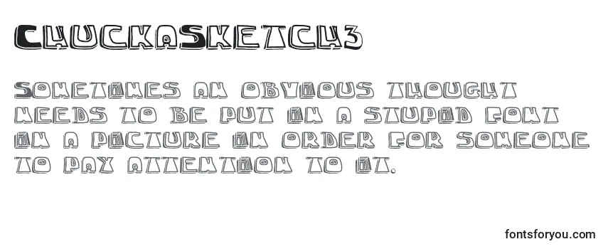 Шрифт ChuckaSketch3