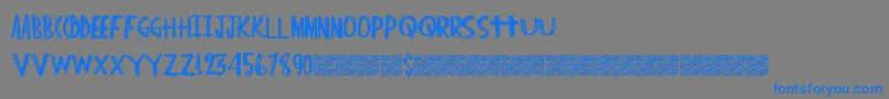 Шрифт Indiehype – синие шрифты на сером фоне