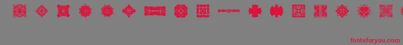 Br4mydad Font – Red Fonts on Gray Background