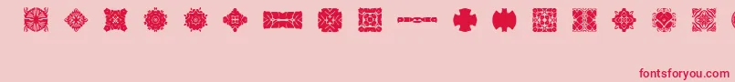 Br4mydad Font – Red Fonts on Pink Background