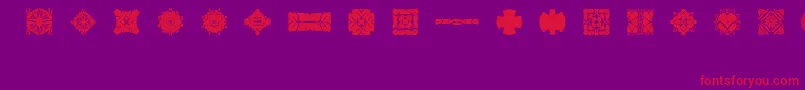 Br4mydad Font – Red Fonts on Purple Background