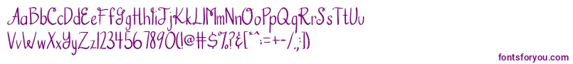 AustieBostHookedOnAFeeling Font – Purple Fonts