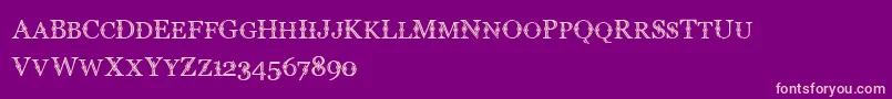 Cfdiamond Font – Pink Fonts on Purple Background