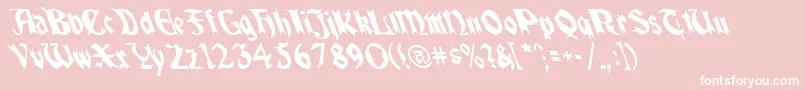 fuente Quaelgothiclefty – Fuentes Blancas Sobre Fondo Rosa