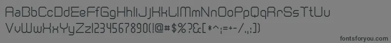 Шрифт Cranberr – чёрные шрифты на сером фоне