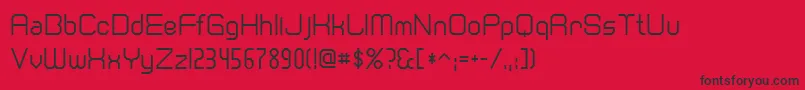 Cranberr Font – Black Fonts on Red Background