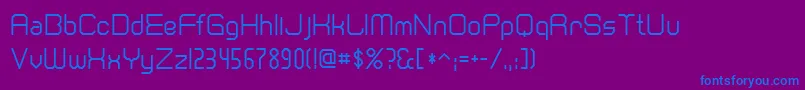 Cranberr Font – Blue Fonts on Purple Background