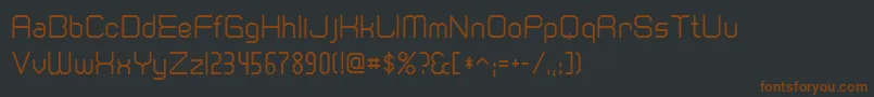 Cranberr Font – Brown Fonts on Black Background
