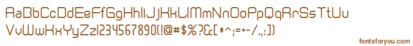 Cranberr-fontti – ruskeat fontit valkoisella taustalla