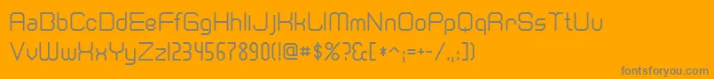 Cranberr Font – Gray Fonts on Orange Background