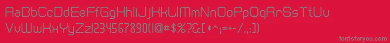 Cranberr Font – Gray Fonts on Red Background