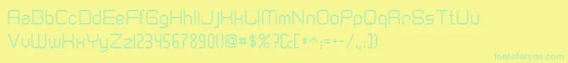 Cranberr Font – Green Fonts on Yellow Background