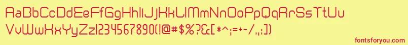 Cranberr Font – Red Fonts on Yellow Background