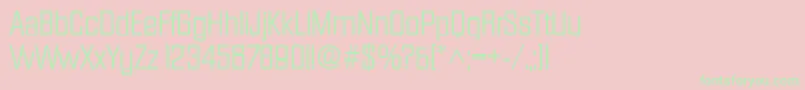 DiamanteRegularDb Font – Green Fonts on Pink Background